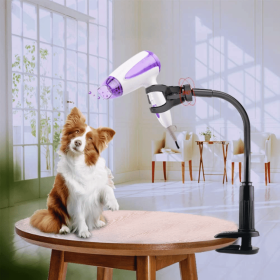 Rotatable Gooseneck Hair Dryer Holder for Dogs