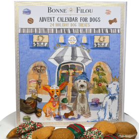 Advent Calendar with 24 Holiday Treats for Dogs