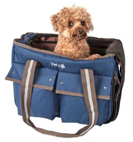 Blue Canvas Dog Carrier