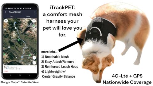 GPS Tracking Harness for Dogs