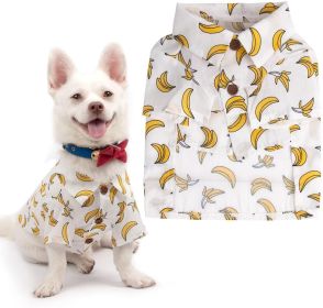 Hawaiian Banana Print Dog Shirt