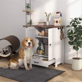 Dog Food/Treats Feeding/Storage Cabinet
