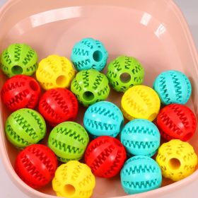 Silicone Dog Chew Ball (Color: Green figure eight ball, size: 6 cm in diameter)