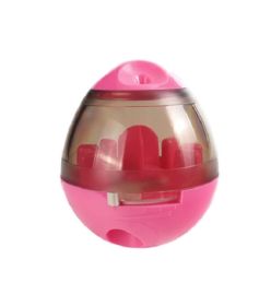 Tumbling Treat/Food Dispenser Toy (Color: Pink)