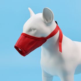 Adjustable Anti-Bite Dog Mask/Muzzle (Specifications: 4 # mouth circumference 18cm, colour: red)