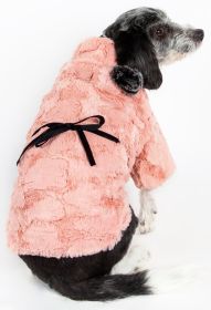 'Pink-Mink' Luxury Designer Dog Coat (size: small)
