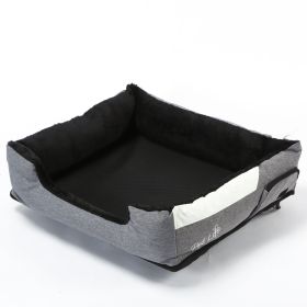 Electronic Heating/Cooling Dog Bed (Color: Grey, size: medium)