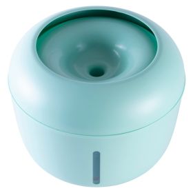 Ultra-Quiet Filtered Dog Water Fountain (Color: Green)